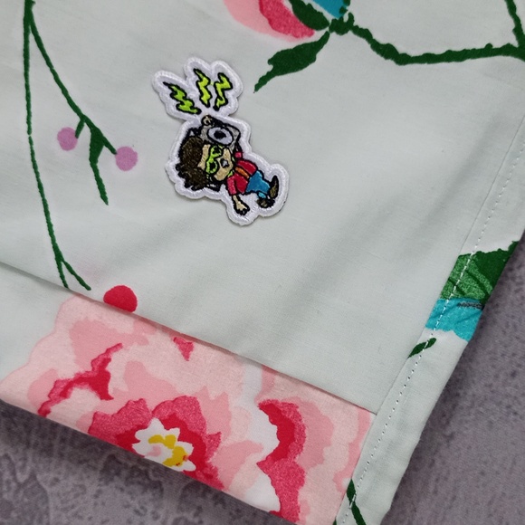 Vintage 'Grandma's Ugly Couch' Floral Reworked Boom Box Benny Shorts UNISEX - Picture 8 of 12